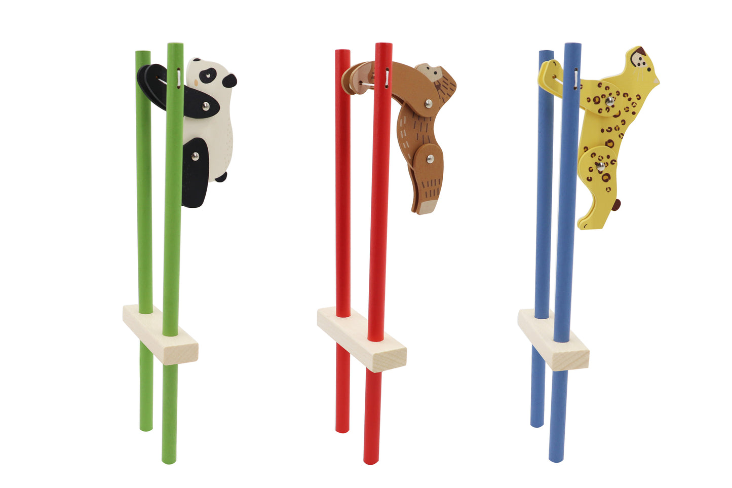 WOODEN TRAPEZE ANIMAL PACK OF 9