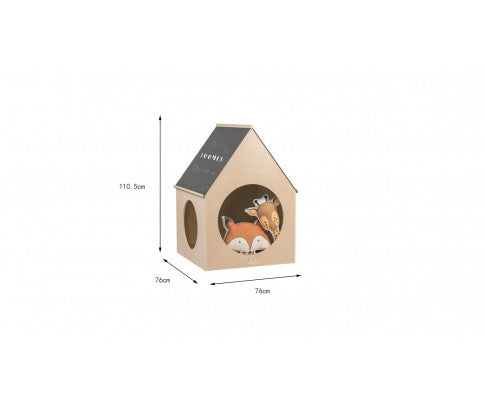 Wooden Cubby House Playhouse With Blackboard Roof