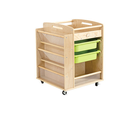 Wooden Art Craft Material Storage Trolley