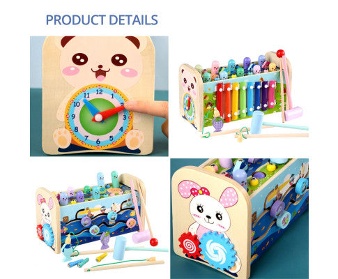 Toddler Sensory Toys with Hammering Pounding and Fishing Game