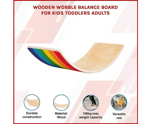 Wooden Wobble Balance Board