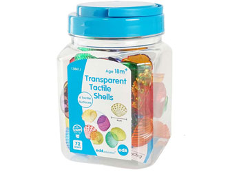 Transparent Tactile Shells - Jar of 72