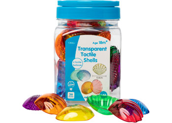 Transparent Tactile Shells - Jar of36