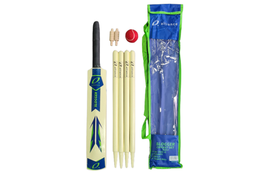 ALLIANCE SLOGGER CRICKET SET - WOODEN - SIZE 3