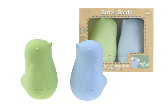 BATH BIRDS 2PC SILICONE POURING SET-GREEN