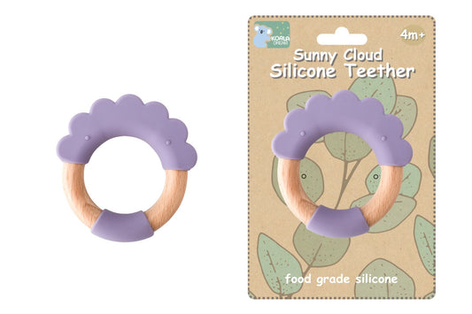 SILICONE TEETHER CLOUD PURPLE