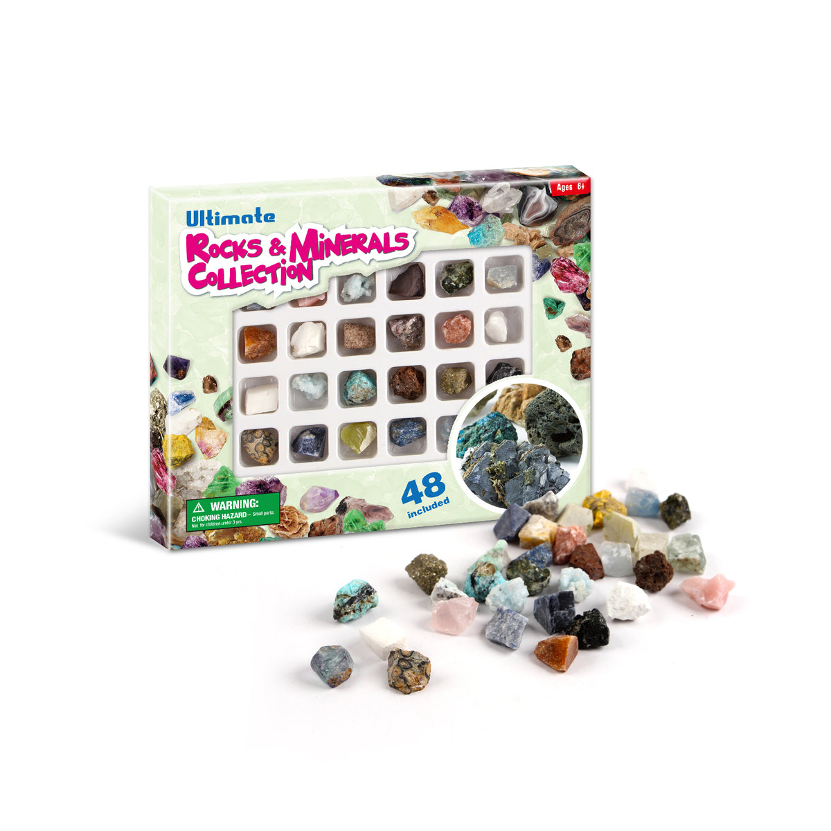 ULTIMATE ROCKS & MINERALS COLLECTION 48PCS