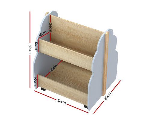 Toy Box Bookshelf Storage Bookcase Organiser Display Shelf