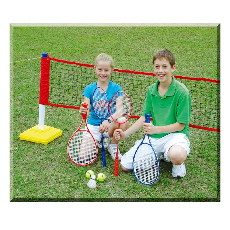 OUTDOOR PLAY BADMINTON & TENNIS 2 IN 1 SET