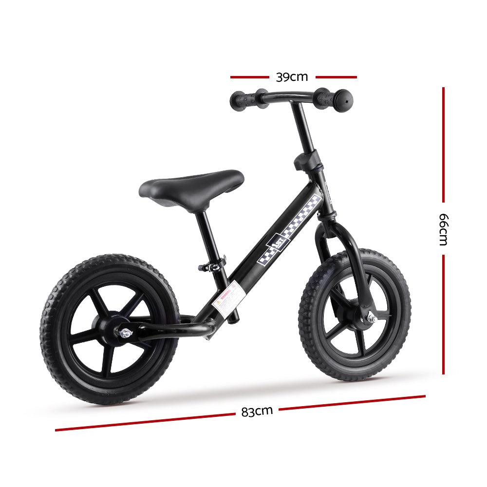 Rigo Kids Balance Bike Ride On Toys Push Bicycle Wheels Toddler Baby 12 Bikes Black"