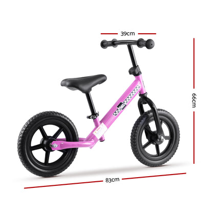 Rigo Kids Balance Bike Ride On Toys Push Bicycle Wheels Toddler Baby 12 Bikes Pink"