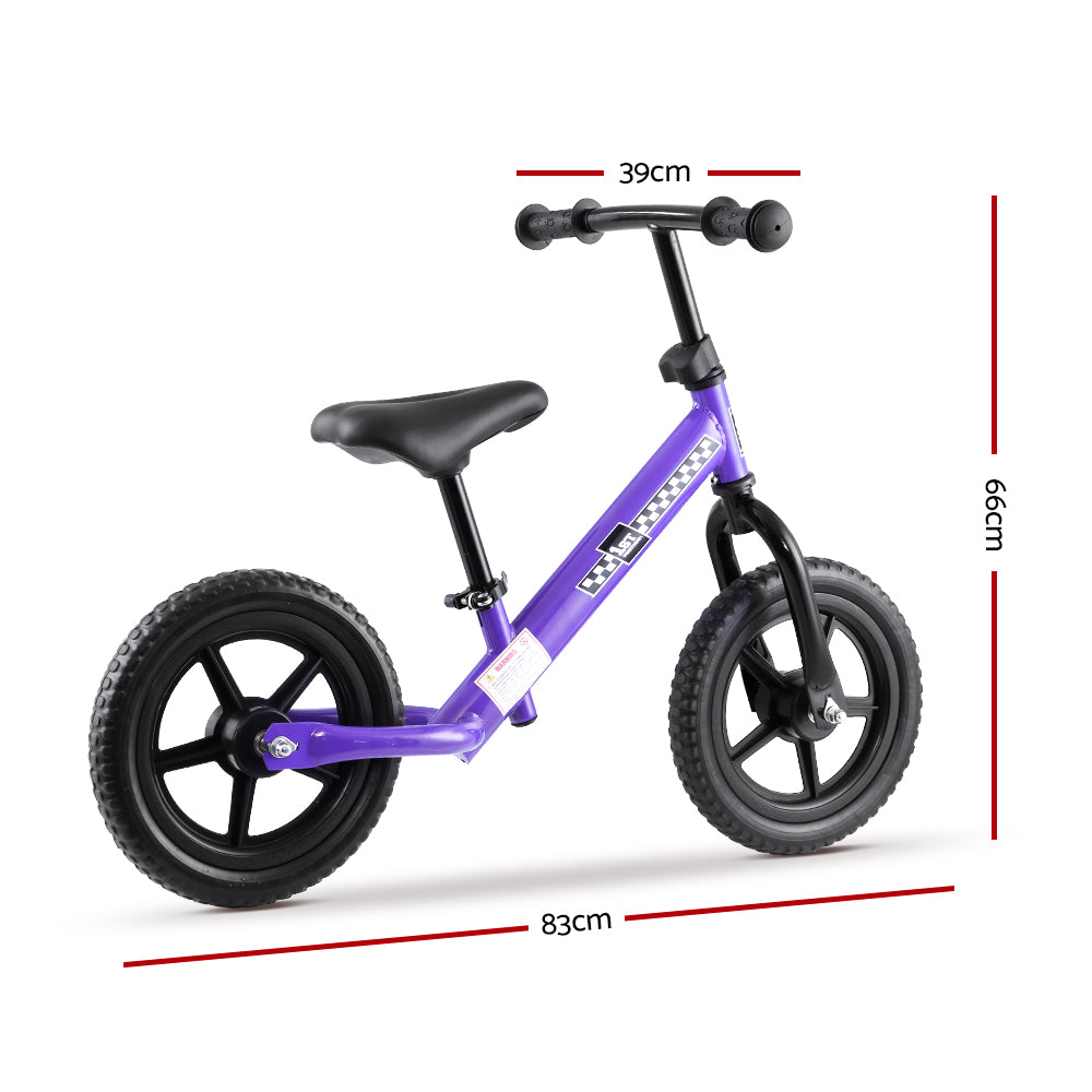 Rigo Kids Balance Bike Ride On Toys Push Bicycle Wheels Toddler Baby 12 Bikes Purple"