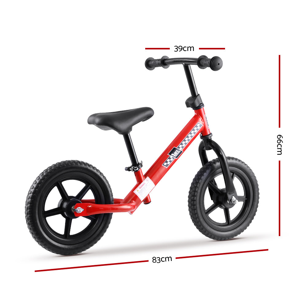 Rigo Kids Balance Bike Ride On Toys Push Bicycle Wheels Toddler Baby 12 Bikes Red"