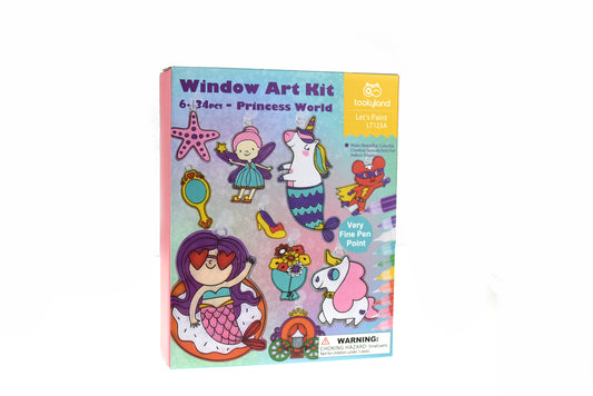 WINDOW ART KIT - PRINCESS WORLD CRAFT KIT