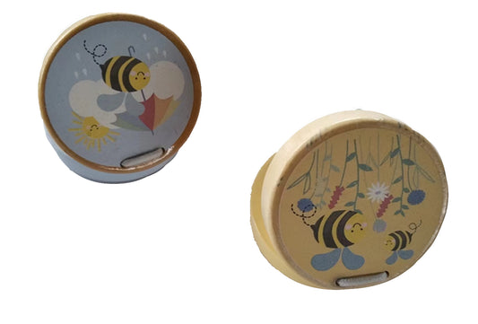 BUZZY DAYS BEE WOODEN CASTANETS