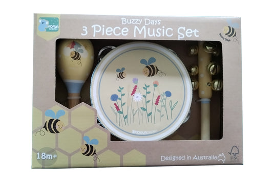 BUZZY DAYS BEE 3PCS MUSICAL SET