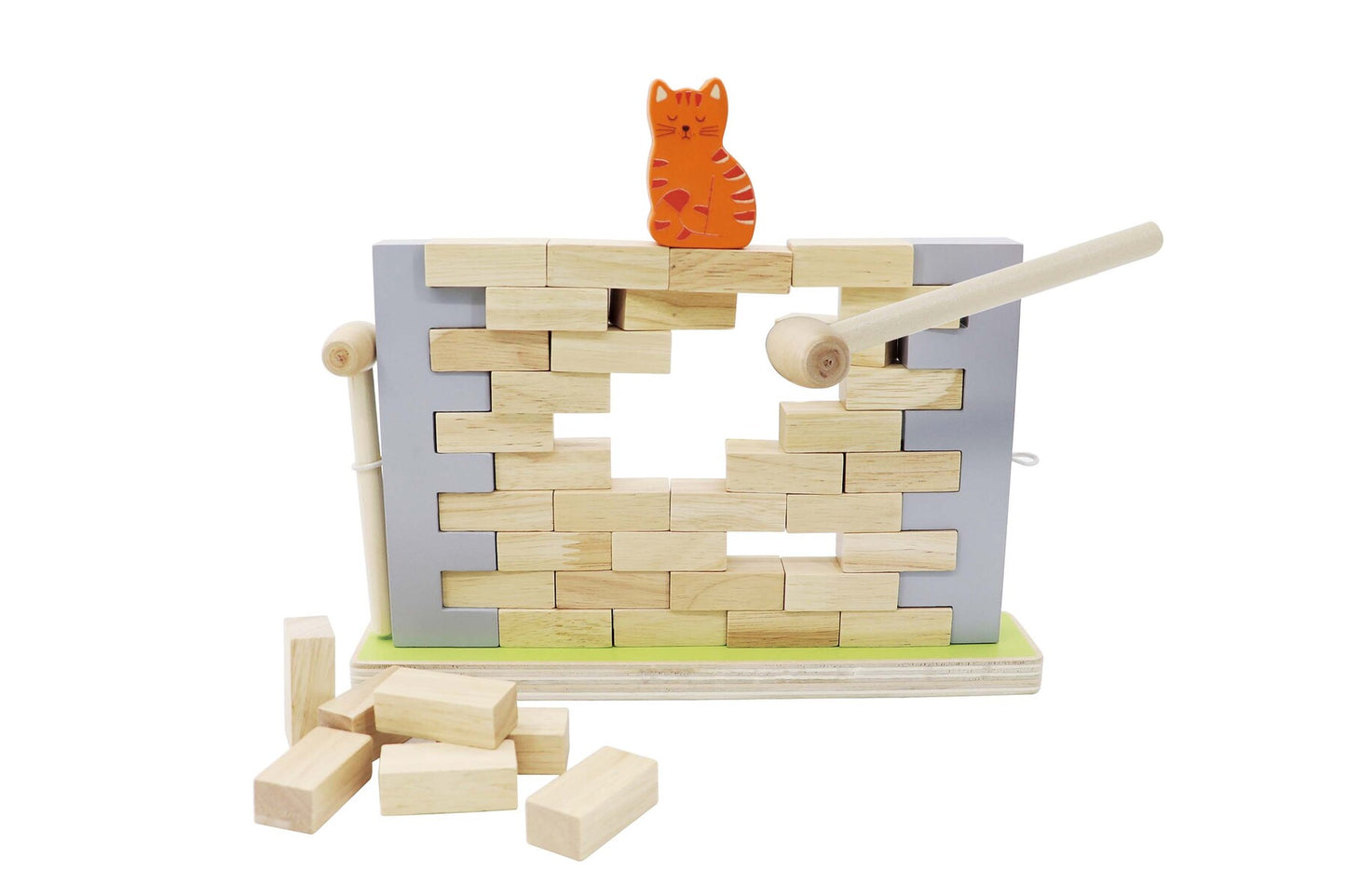 BLOCKS WOODEN JENGA WALL BOARD GAME