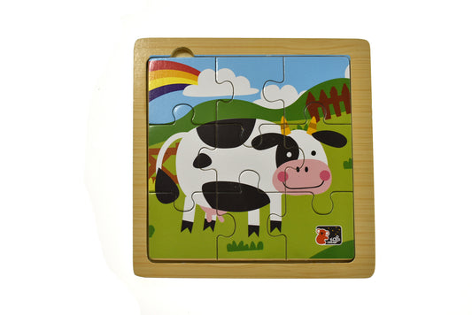 COW JIGSAW PUZZLE 9PCS