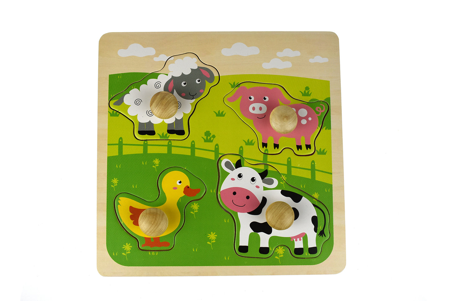 FARM ANIMAL LARGE PEG PUZZLE