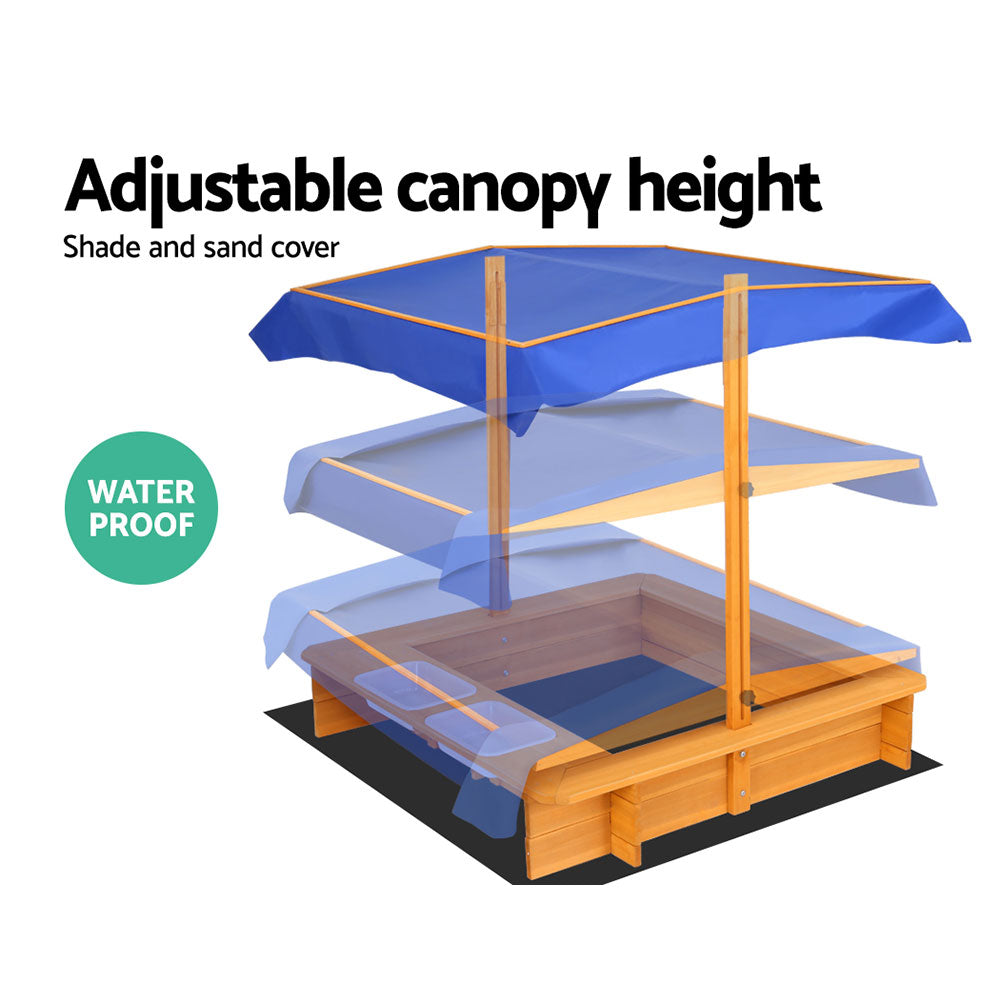 Keezi Outdoor Canopy Sand Pit