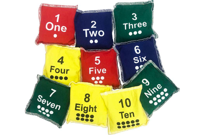 COTTON BEAN BAG SET - NUMBERS 1 TO 10