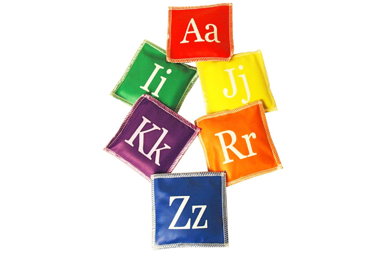 VINYL BEAN BAG SET - ALPHABET A-Z