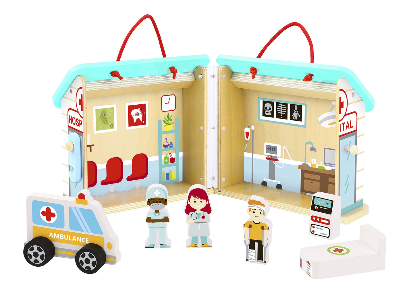 HOSPITAL PLAYSET WITH CARRY BOX