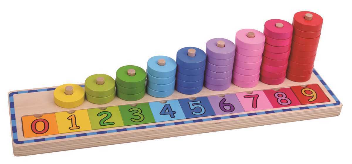 COUNTING STACKER PUZZLE BOARD