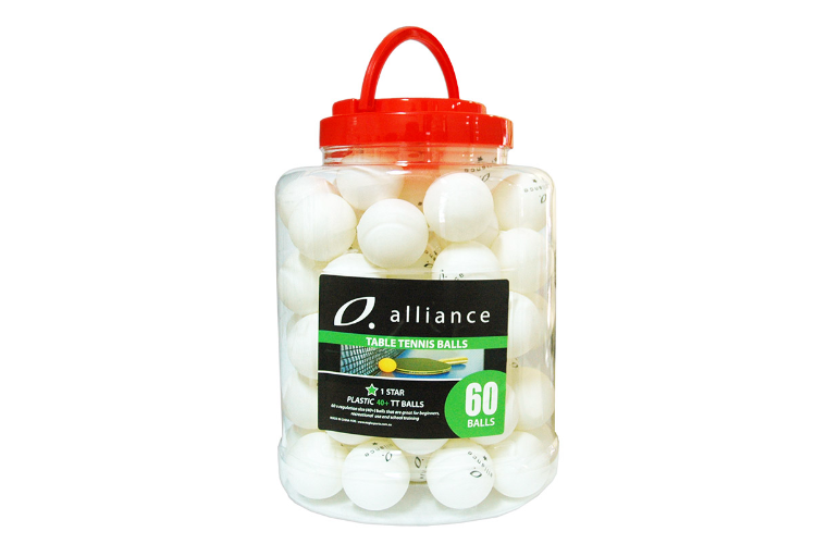 ALLIANCE TABLE TENNIS BALLS- BUCKET OF 60