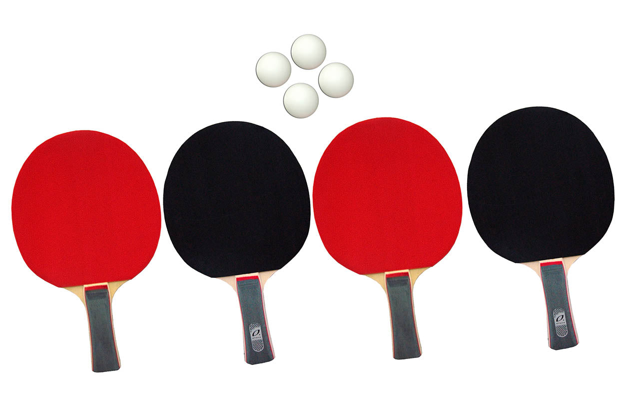 ALLIANCE 4 PLAYER BAT AND BALL TABLE TENNIS SET