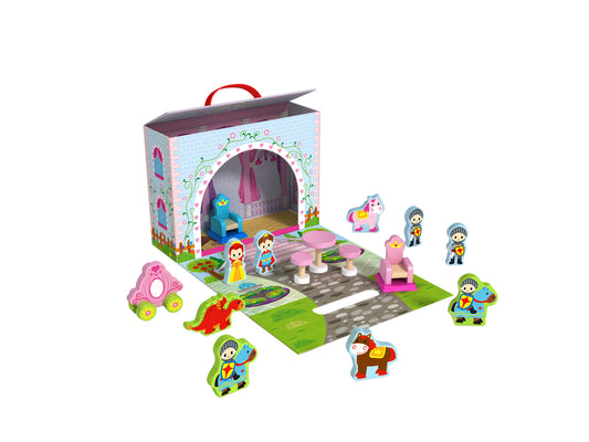 PRINCESS WOODEN STORY BOX TRAVEL SET