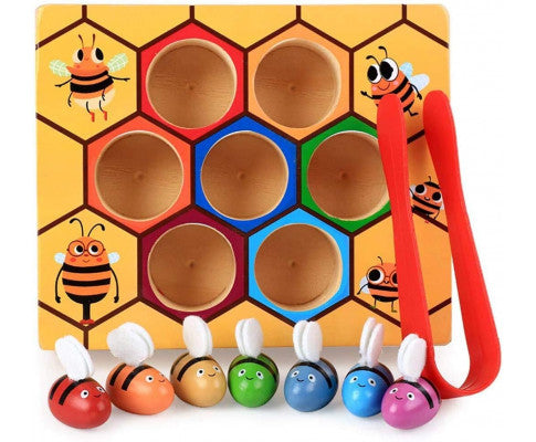 Wooden Bee Toddler Fine Motor Skill Toy