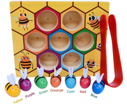 Wooden Bee Toddler Fine Motor Skill Toy