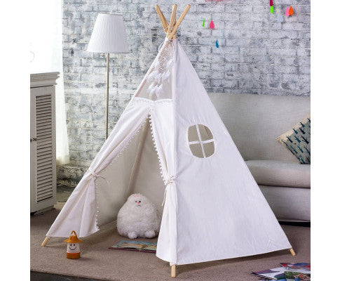 5 Poles Giant Teepee Tent (Natural Canvas)