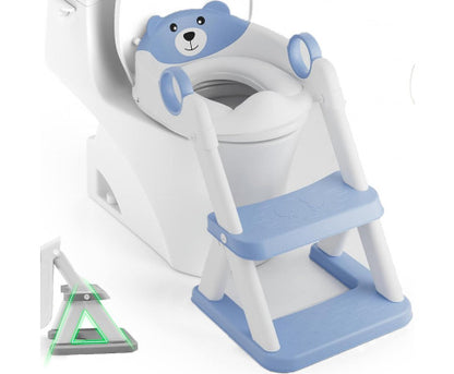 Potty Training Seat Ladder, Kids Boys Girls, Blue