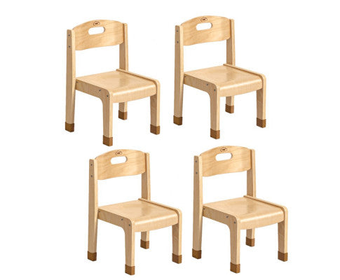 Kids Stackable Chairs 4 Pack - H30cm