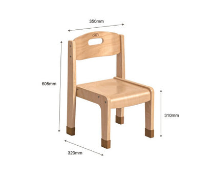 Kids Stackable Chairs 4 Pack - H30cm