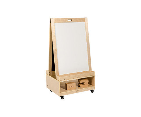 Magnetic Double Sided Wooden Chalkboard and Whiteboard