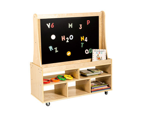 Magnetic Standing Easel White and Black Board