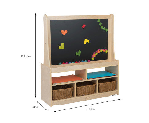 Magnetic Standing Easel White and Black Board