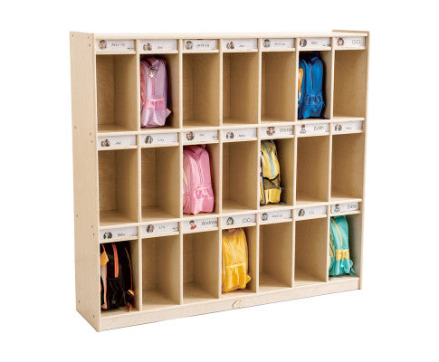 21 Cubbies Bag Locker Storage Cabinet