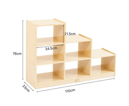 Ladder Storage Cabinet With 6 Bins - H76cm