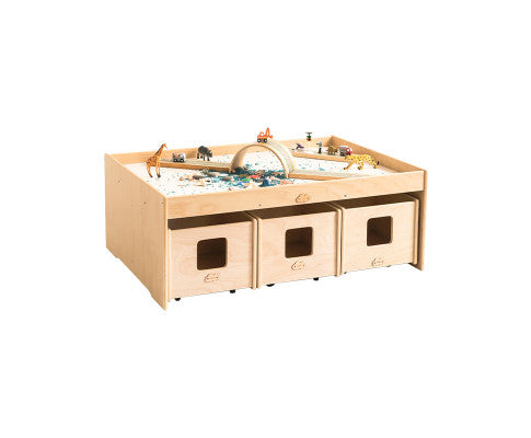 Wooden Activity Table With Storage Box