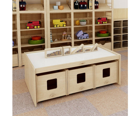 Wooden Activity Table With Storage Box