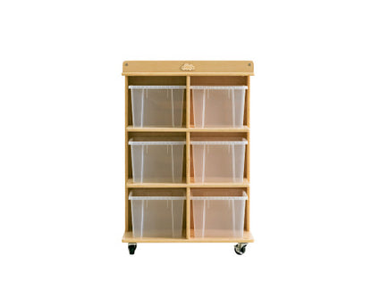 6 Tray Storage Cabinet With Castors