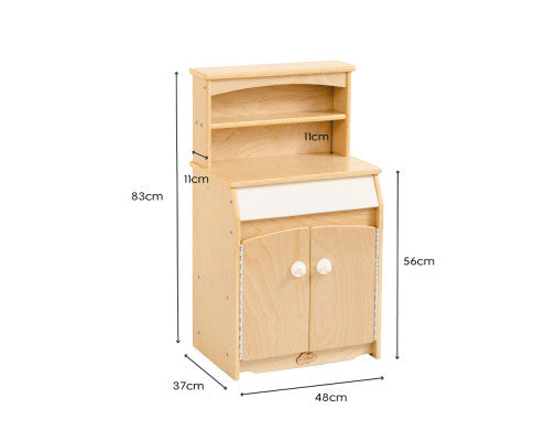 Wooden Play Kitchen Cupboard - H83cm