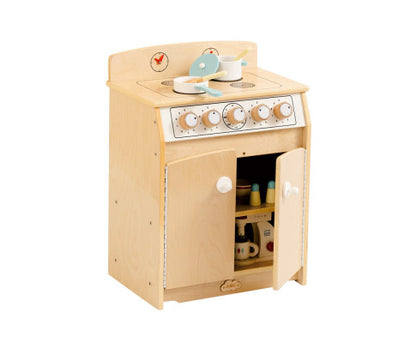 Kids Wooden Play Kitchen Stove - H65cm