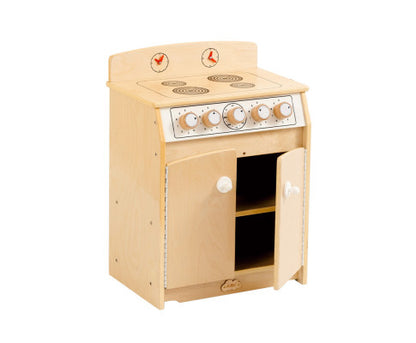 Kids Wooden Play Kitchen Stove - H65cm