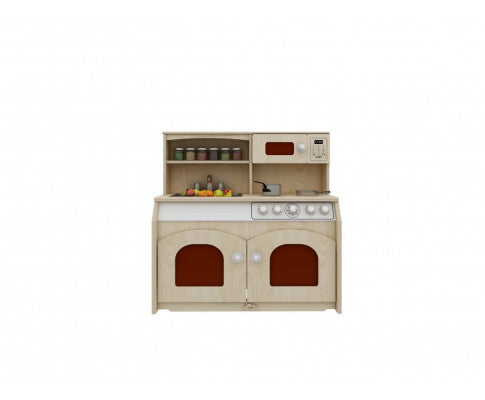 Kids Wooden Play Kitchen 4-in-1