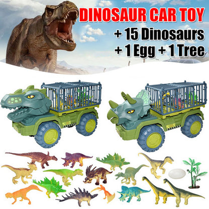 Dinosaur Truck Toy Transport Car Toy Inertial Cars Carrier Vehicle Gift Kids